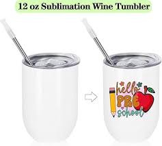 sublimation Wine Tumblers 12oz